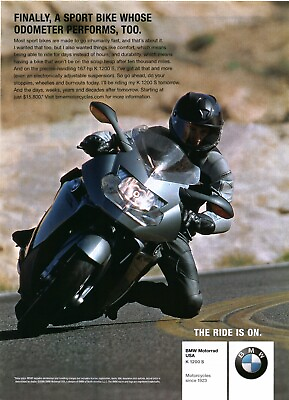 #ad 2006 PRINT AD BMW MOTORCYCLE AD BMW K 1200 S BIKE BMW MOTORCYLE AD2 $9.77