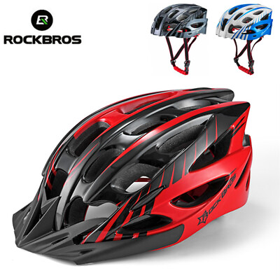 #ad ROCKBROS MTB Road Bike Helmet Ultralight Safety Cycling Scooter Bicycle Helmet $27.99