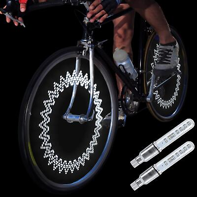 #ad A08 Bike Wheel Lights Led Bicycle Tire Valve Stem Light 2 Pack Waterproof... $32.77