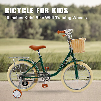 #ad #ad 18 inches Kid#x27;s Bike Child Bicycle for Ages 7 9 Years Boys and Girls with Basket $123.71