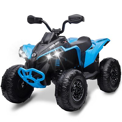 #ad Licensed BRP Can am 12V Kids Ride On Electric ATV Quad Car Toys w Remote Blue $213.00