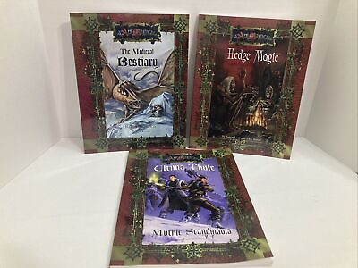 Ars Magica: Medieval Bestiary Hedge Magic amp; Ultima Thule 4th Edition Set Of 3 $75.99