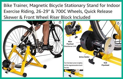 #ad Bike Trainer Magnetic Bicycle Stationary Stand for Indoor Exercise $54.00