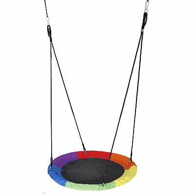 40quot; Saucer Tree Swing Outdoor Flying Saucer Rope Swing Platform Swing for Kids $36.58