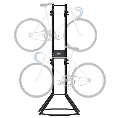 #ad VEVOR 4 Bike Storage Rack Free Standing Vertical Bike Rack Holds Up to 260 lbs $62.21