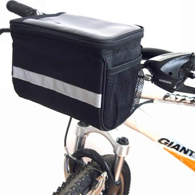 #ad Cycling Bags Bicycle Bike Handlebar Bag Front Tube Pannier Rack Basket $11.99