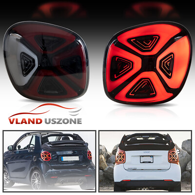 #ad Set LED Tail Lights For 16 19 Mercedez Benz Smart 453 Fortwo Forfour w Animation $339.99