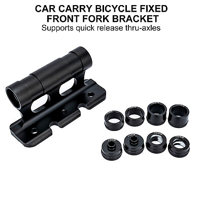 #ad Car SUV Transport Roof Rack Bicycle Fork Clip Through Shaft Mount Car Roof Rack $22.13