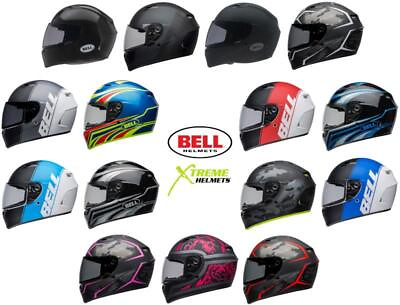 #ad Bell Qualifier Helmet Full Face Speaker Pockets Clear Shield DOT ECE XS 3XL $129.95