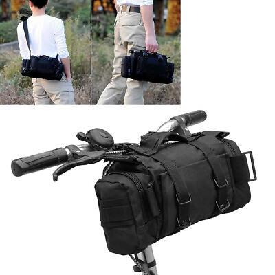 #ad Bike Handlebar Bag Bicycle Front Frame Storage Pouch Pack for Cycling Travel $18.99