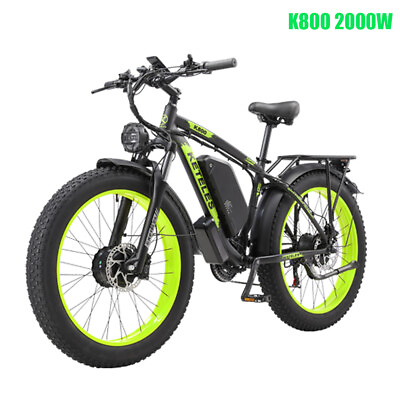 #ad #ad E Bike 2000W K800 KETELES 26quot; FatTire Dual Motor 23Ah 48V Elect Bicycle 21 Speed $1200.00