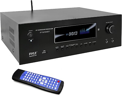 #ad #ad Pyle 1000W Bluetooth Home Theater Receiver 5.2 Ch Surround Sound Stereo Amp $196.99