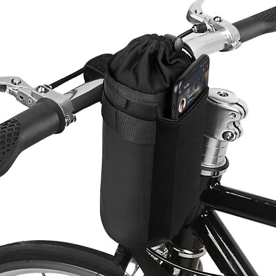 #ad Bicycle Water Bottle Holder Bags Handlebar Cup Drink Holder Insulated Stem Bag $13.03