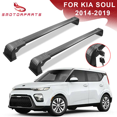 Set of 2 Roof Rack Cross Bars Luggage Carrier For 2014 2019 Kia Soul Aluminium $61.89