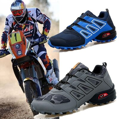 #ad Mens Bike Bicycle Mtb Shoes Sneakers Shoes Non Locking Race Motocros Motorbike $44.49