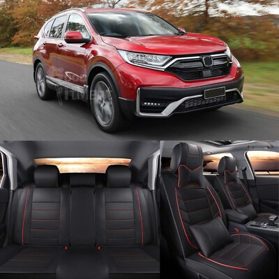 For Honda CR V CRV 2017 2021 Black Car SUV Leather Seat Covers Custom 5 Seats US $128.99