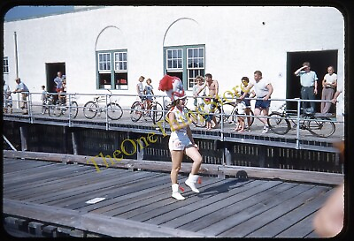 #ad Ocean City New Jersey Boardwalk 1950s 35mm Slide Vtg Kodachrome Parade Bicycles $14.99
