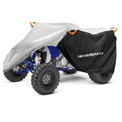 #ad #ad Quad Bike ATV Cover Waterproof Dust Protector BlackSilver For Yamaha YFZ 450 R $26.59