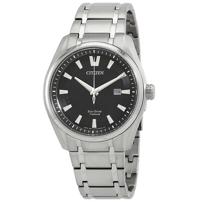 #ad Citizen Eco Drive Titanium Men#x27;s Quartz Watch AW1248 80E NEW WITH TAGS $129.99