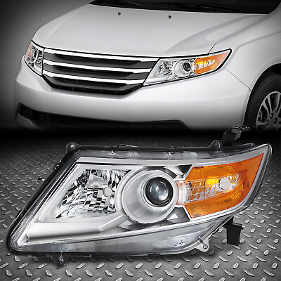 #ad #ad For 11 13 Honda Odyssey OE Style Driver Left Side Projector Headlight Chrome $79.69