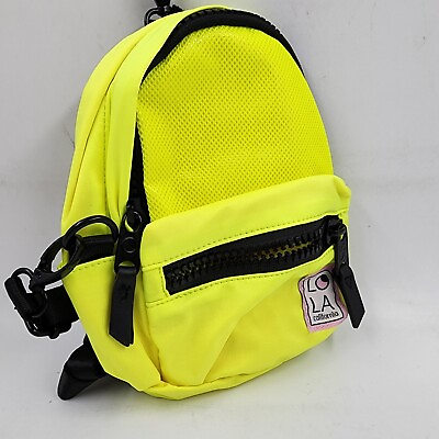 #ad LOLA Stargazer Mini Convertible Backpack Women#x27;s Fluorescent Pocket Zip Closure $17.79