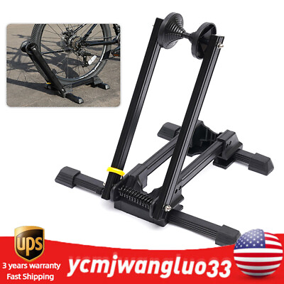 #ad #ad Foldable Bike Floor Parking Rack Storage Stand Bicycle Mountain Bike Holder US $25.65
