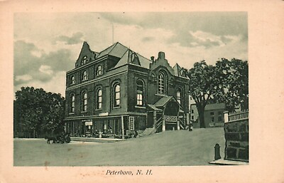 #ad Peterboro New Hampshire NH Undivided Back Vintage Postcard a9676 $4.00