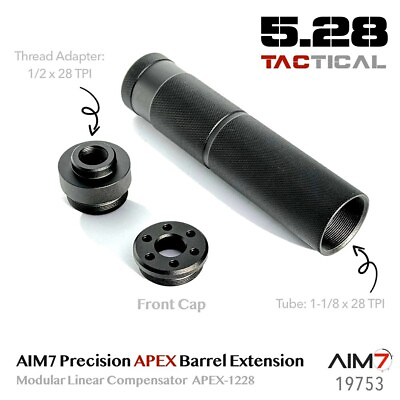 #ad #ad AIM7 Precision APEX 1228 Modular Linear Compensator For AEG GBB Aluminum Black $51.93