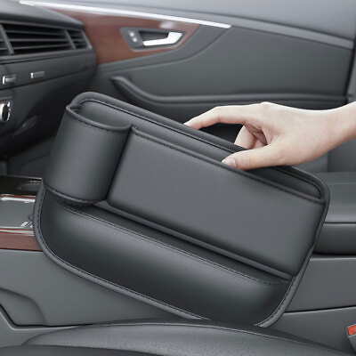 Left Side Car Accessories Seat Gap Filler Phone Holder Storage Box Organizer Bag $19.98