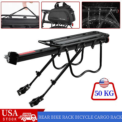 #ad #ad Universal Rear Bike Cargo Rack Quick Release Mountain Bicycle Carrier Rack Alloy $20.50