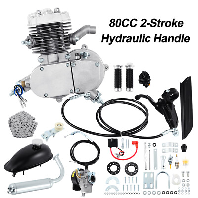 #ad Hydraulic 80CC 2 Stroke Gas Petrol Engine Motor Kit Set Motorized Bike Bicycle $112.94
