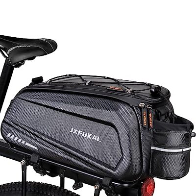 #ad Bike Bags for Bicycle Rear rack 9.5L Hard Shell Waterproof Bike Ebike Trunk... $54.31