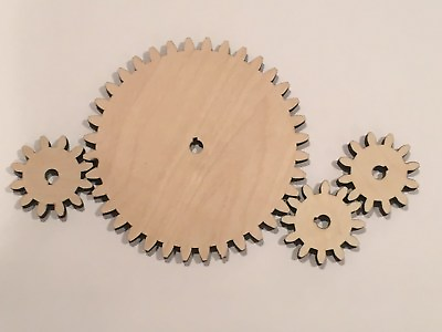 Wooden Gears Multiple Sizes Size Interchangeable Multiple Thickness $49.99