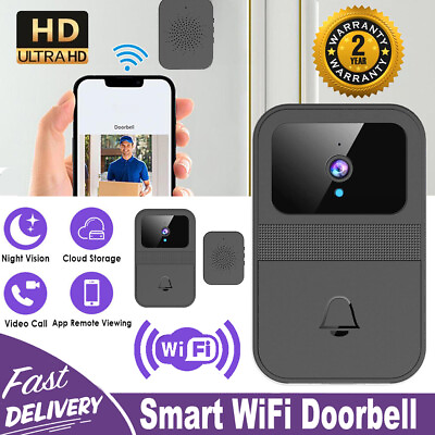 #ad WiFi Wireless Intercom Smart Doorbell Video Security Camera Door Ring Bell Chime $13.89