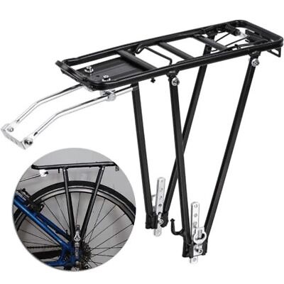#ad Heavy Duty Aluminum Alloy Cycling Bike Bicycle Rear Pannier Rack Luggage Carrier $35.49