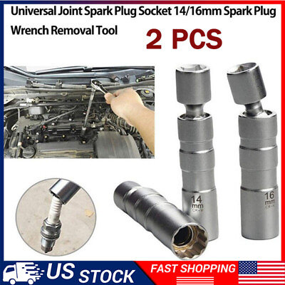 #ad 14mm 12 Point Thin wall Swivel Spark Plug Socket For BMW $11.99