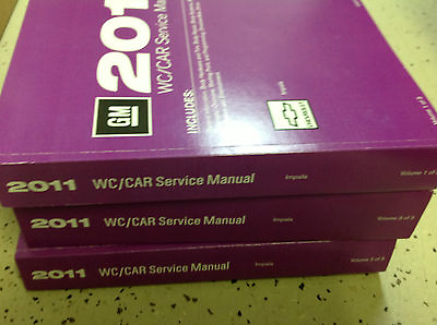 #ad 2011 CHEVY CHEVROLET IMPALA Service Workshop Shop Repair Manual Set OEM $449.99