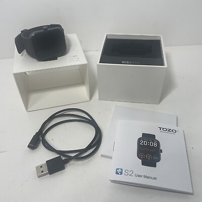#ad TOZO S2 Smart Watch Alexa Fitness Tracker Heart Monitor Touch Screen Waterproof $29.99