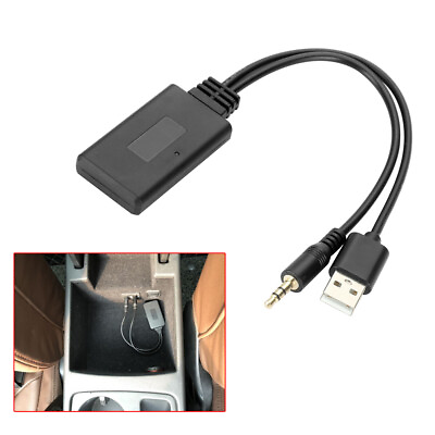 #ad Wireless Bluetooth Receiver Adapter USB 3.5mm Jack Audio For Car AUX Speaker $11.32