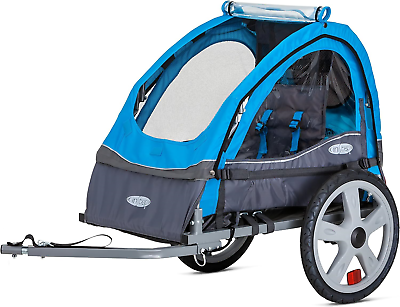 #ad Instep Bike Trailer for Toddlers Kids Single and Double Seat 2 In 1 Canopy Ca $260.67