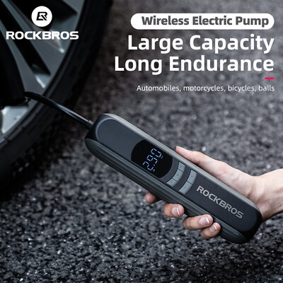 #ad #ad ROCKBROS Bike Pump 150PSI Fast Motorcycle Ball Inflator Car Electrical Air Pump $58.99