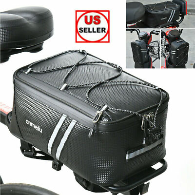 #ad Bicycle Rear Rack Seat Bag Bike Cycling Waterproof Storage Pouch Trunk Pannier $12.85