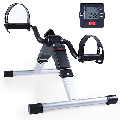 #ad Foldable Exercise Bike Arm amp; Leg Foot Pedal Under Desk Stationary Home Exercise $34.19