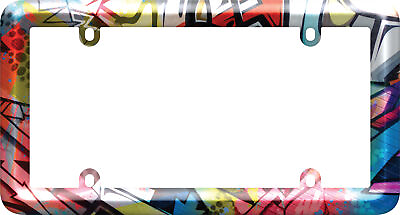 #ad Cruiser Accessories Bold Graphics License Plate Frame Graffiti 23802 $19.99