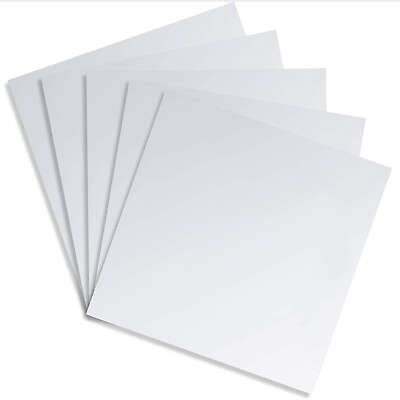 5x Adhesive Flexible Mirror Plastic Sheet Acrylic Tiles for Wall Decor 12 x 12quot; $9.99