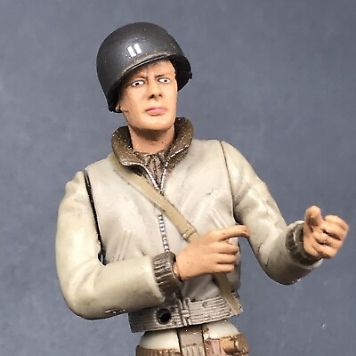#ad 21st Century Toys US Army Captain Rank Soldier WWII Action Figure 4quot; Tall $14.99