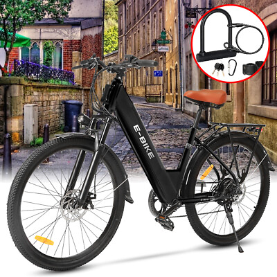 #ad #ad E Bike 26quot; Electric Bike for Adults 750W 36V Motor City Bicycle Commuter Ebike $529.99