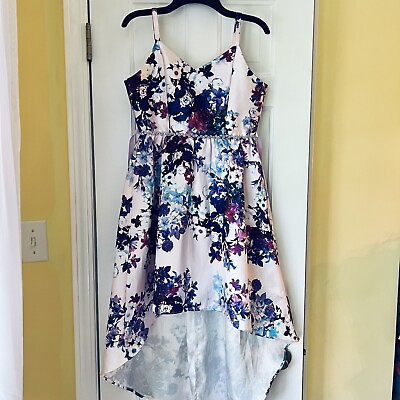 #ad Emily Rose Floral Purple Girls Size 14 Dress Spring Summer Special Occasion $11.95
