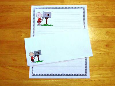 Charlie Brown Writing Stationery 12 Sheets 6 Envelopes Lined Stationary $12.95