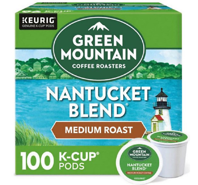Green Mountain Coffee Roasters Nantucket Blend Keurig K Cup Pods 100 CT TOTAL $35.00